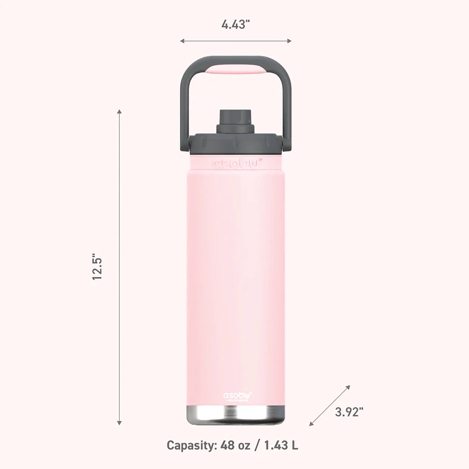 4.43"  
12.5"  
3.92"  

Capacity: 48 oz / 1.43 L