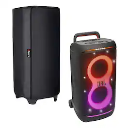 JBL - PartyBox 520 Portable Party Speaker Bundle with gSport Speaker Cover - Black