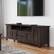 Angle. Simpli Home - Amherst 72W Low TV Stand with Drawers, Doors and Cubbies - Brunette Brown.