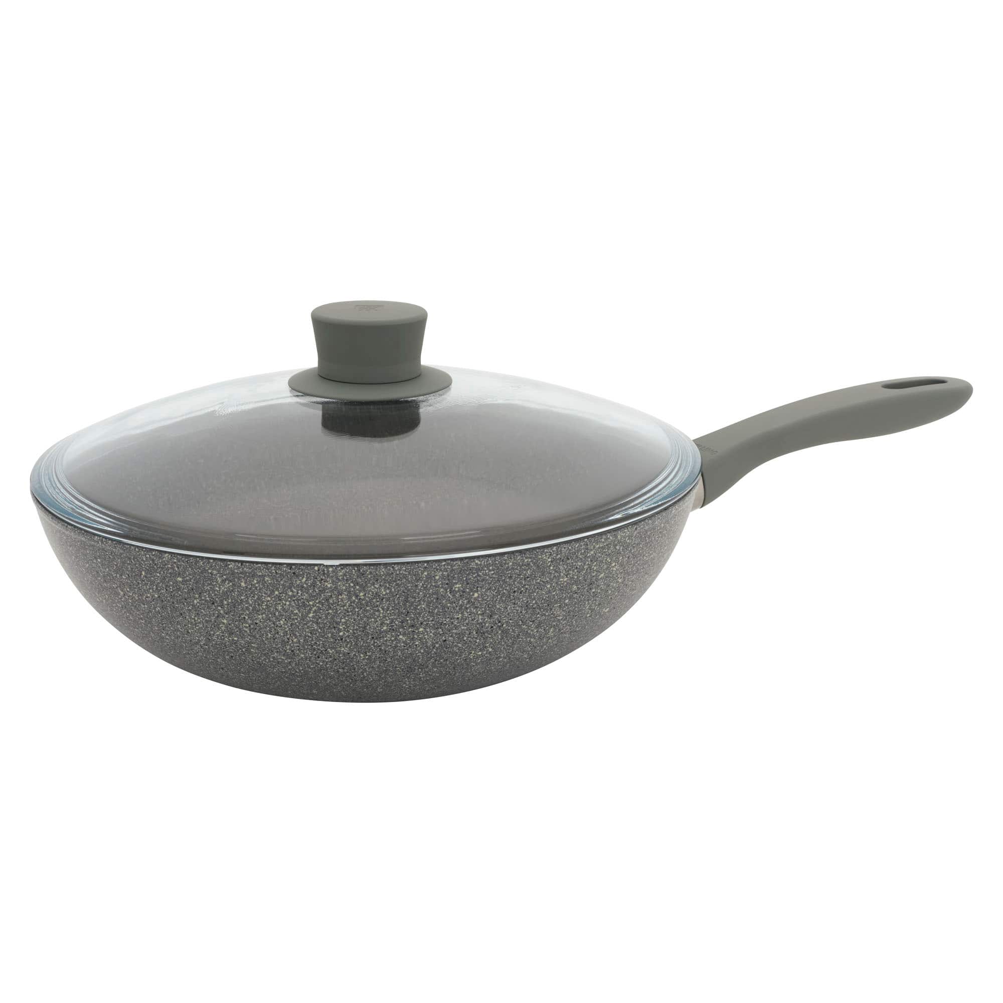 ZWILLING - Parma Plus 11-inch Aluminum Nonstick Wok with Lid - Gray