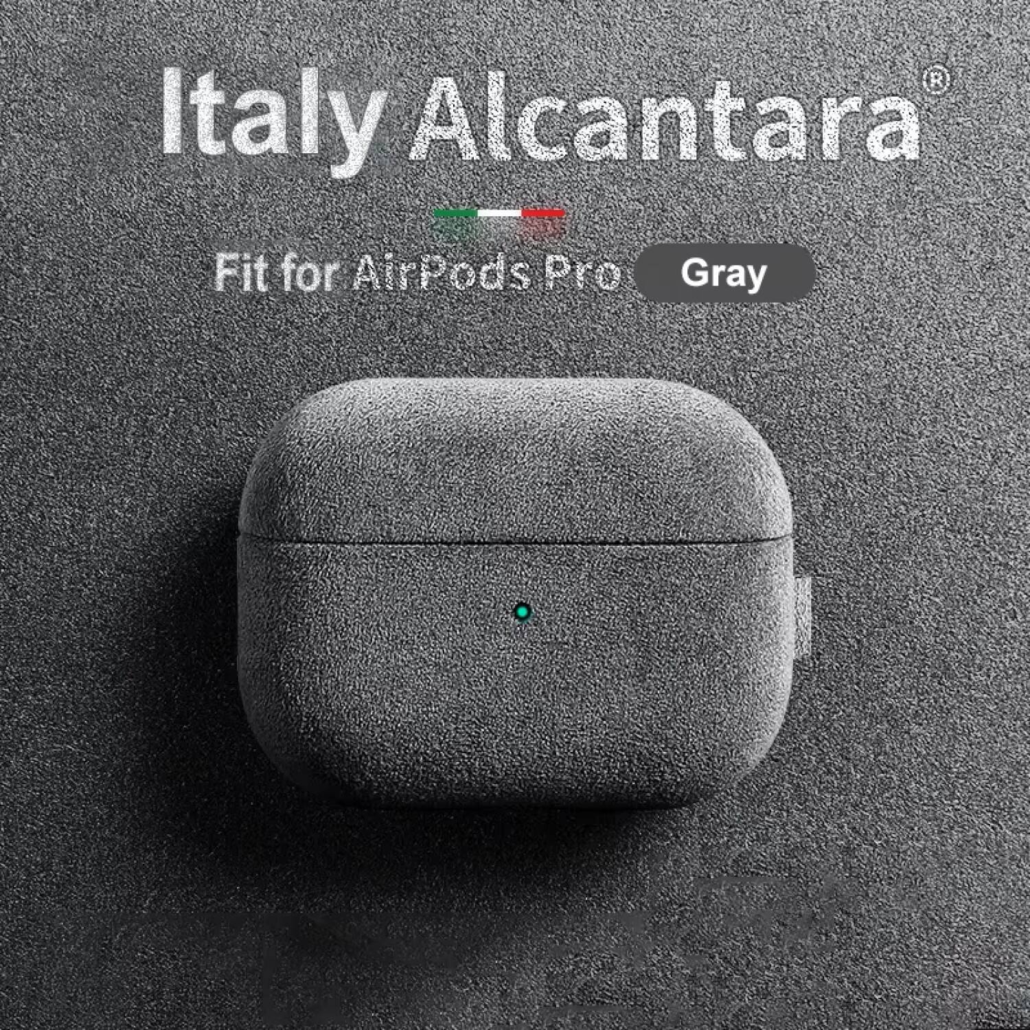 Italy Alcantara  
Fit for AirPods Pro  
Gray