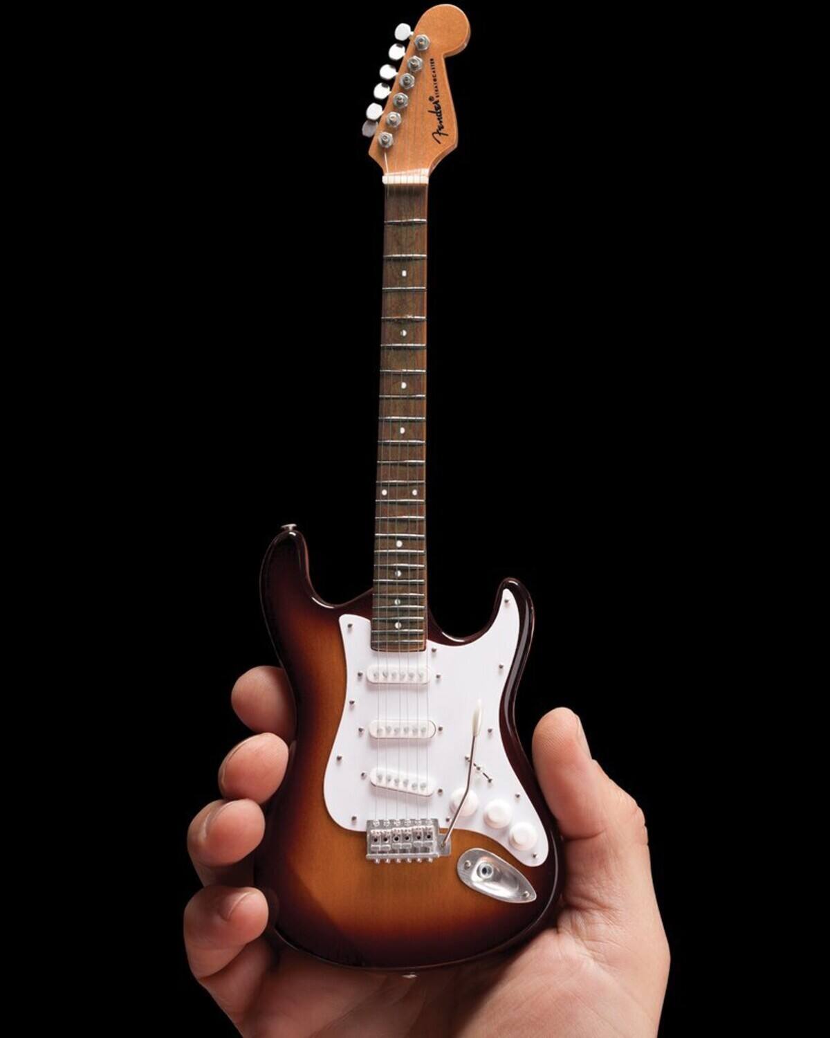 Alt View 2. Axe Heaven - Axe Heaven Fender Stratocaster Classic Sunburst Finish Miniature Guitar FS-001   - Collectibles - Multicolor.