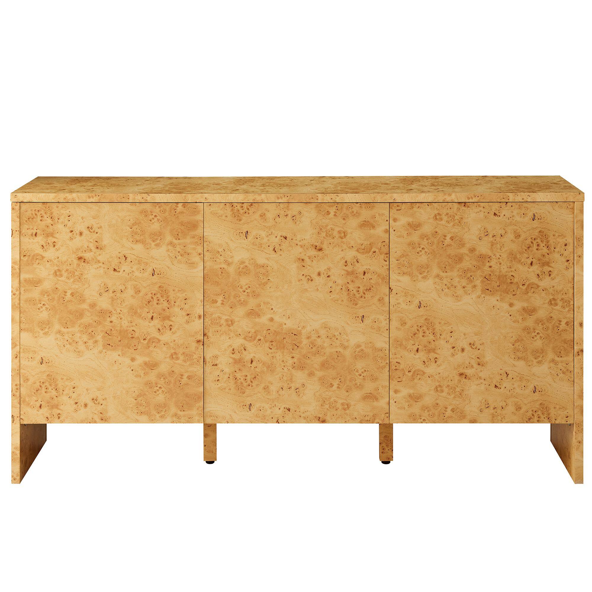 Alt View 6. Modway - Hudson 60" Burl Wood Sideboard by Modway - Natural.