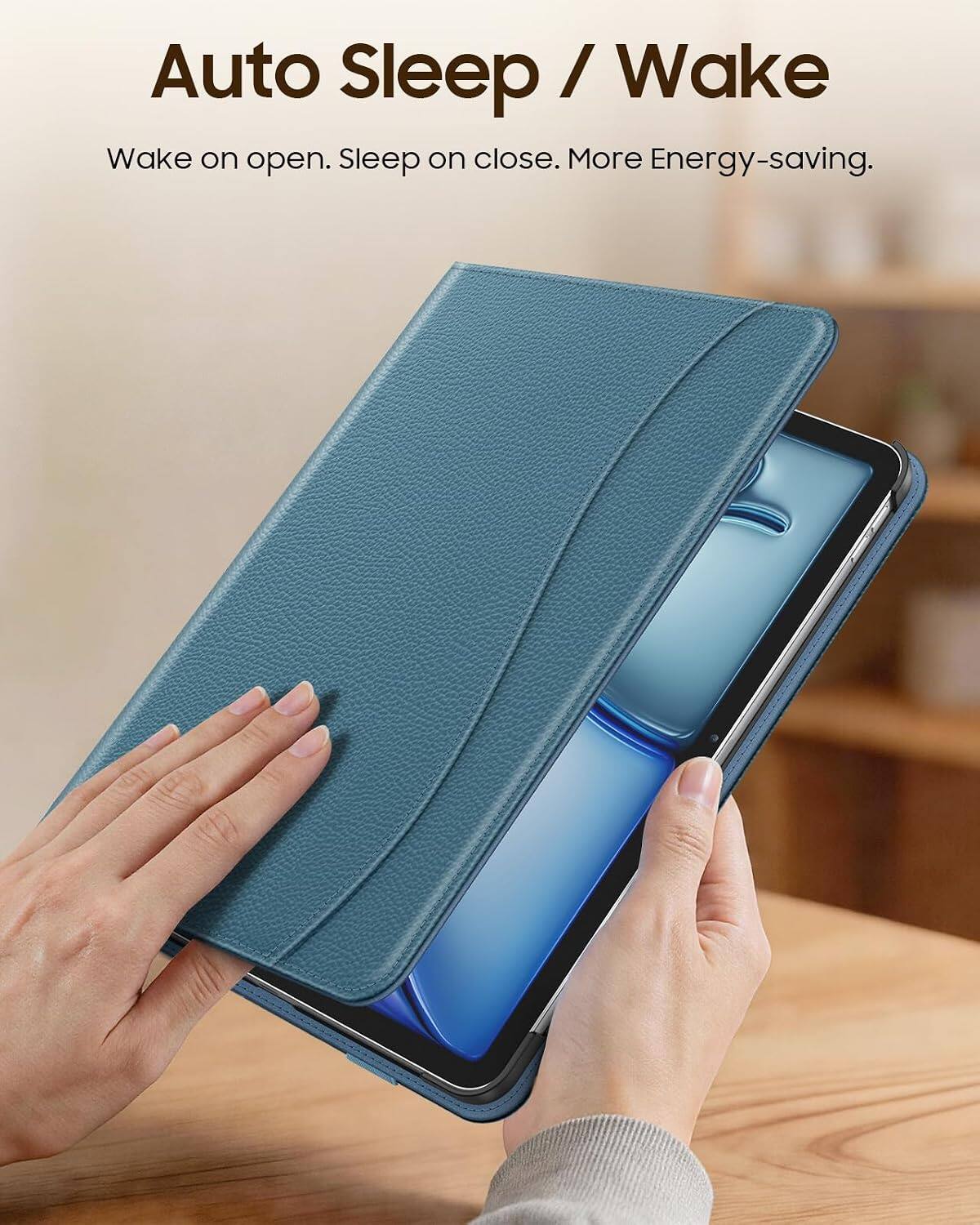 Auto Sleep / Wake  
Wake on open. Sleep on close. More Energy-saving.