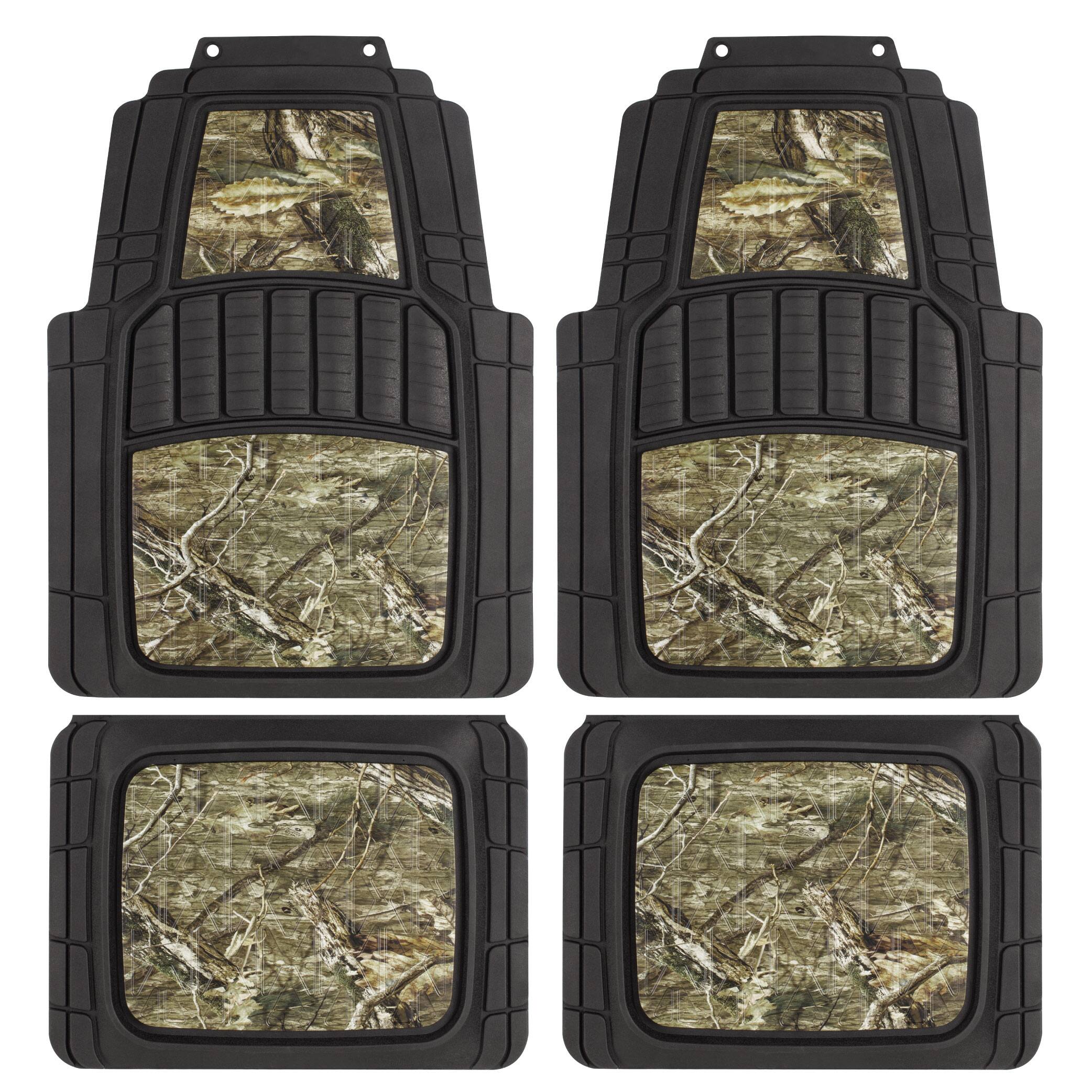 Front. Mossy Oak - 4-Piece All Weather Protection Camo Trimmable - Camouflage.