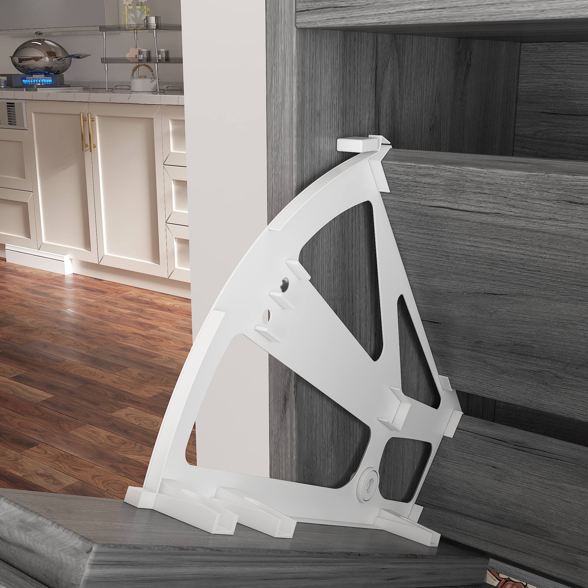 Alt View 5. Famapy - Famapy Flip - Down Desigh Shoe Racks Rustic Charm, Smart Storage Shoe Cabinet - Gray.