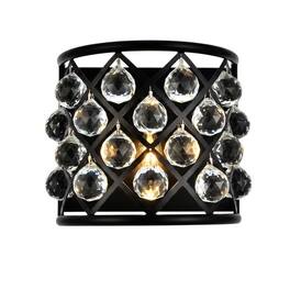 Urban Classic - Madison 1 light Wall Sconce Clear Royal Cut Crystal - Matte Black