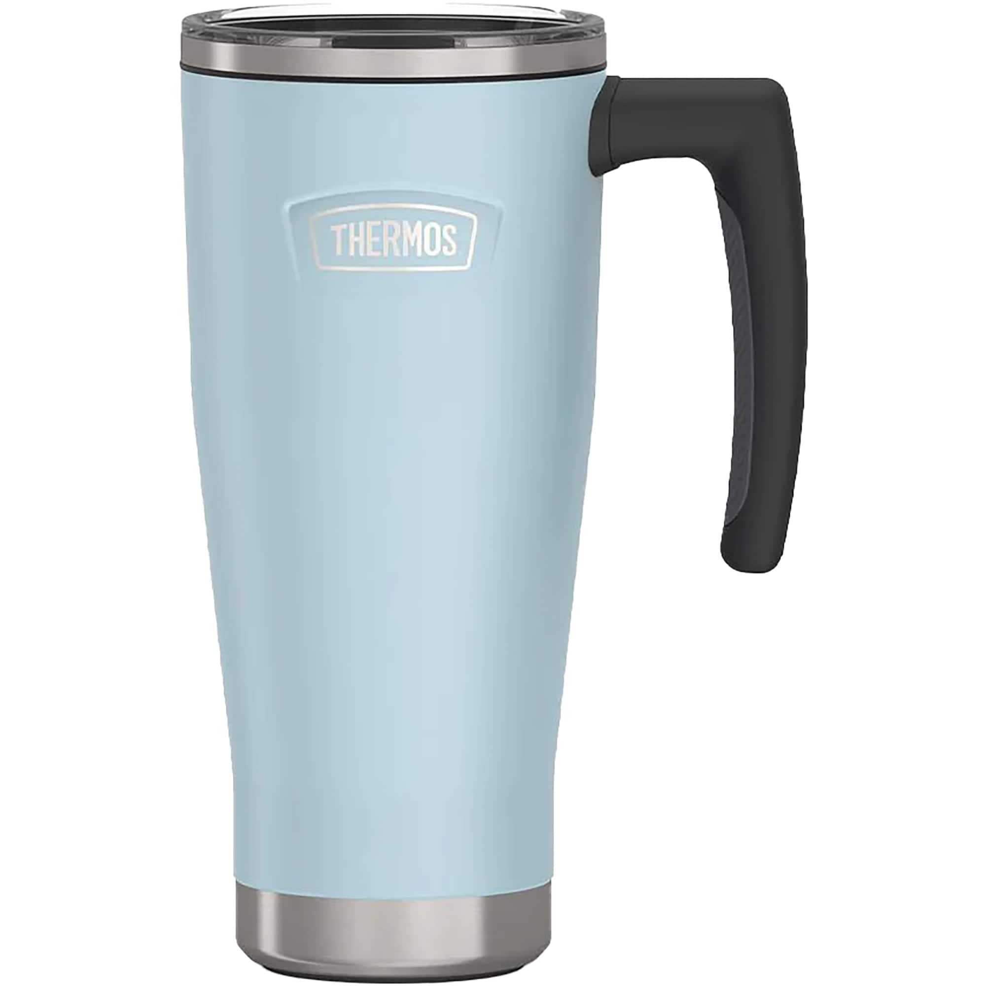 Front. Thermos - Thermos 18 oz. Icon Vacuum Insulated Stainless Steel Mug - Glacier - Glacier.
