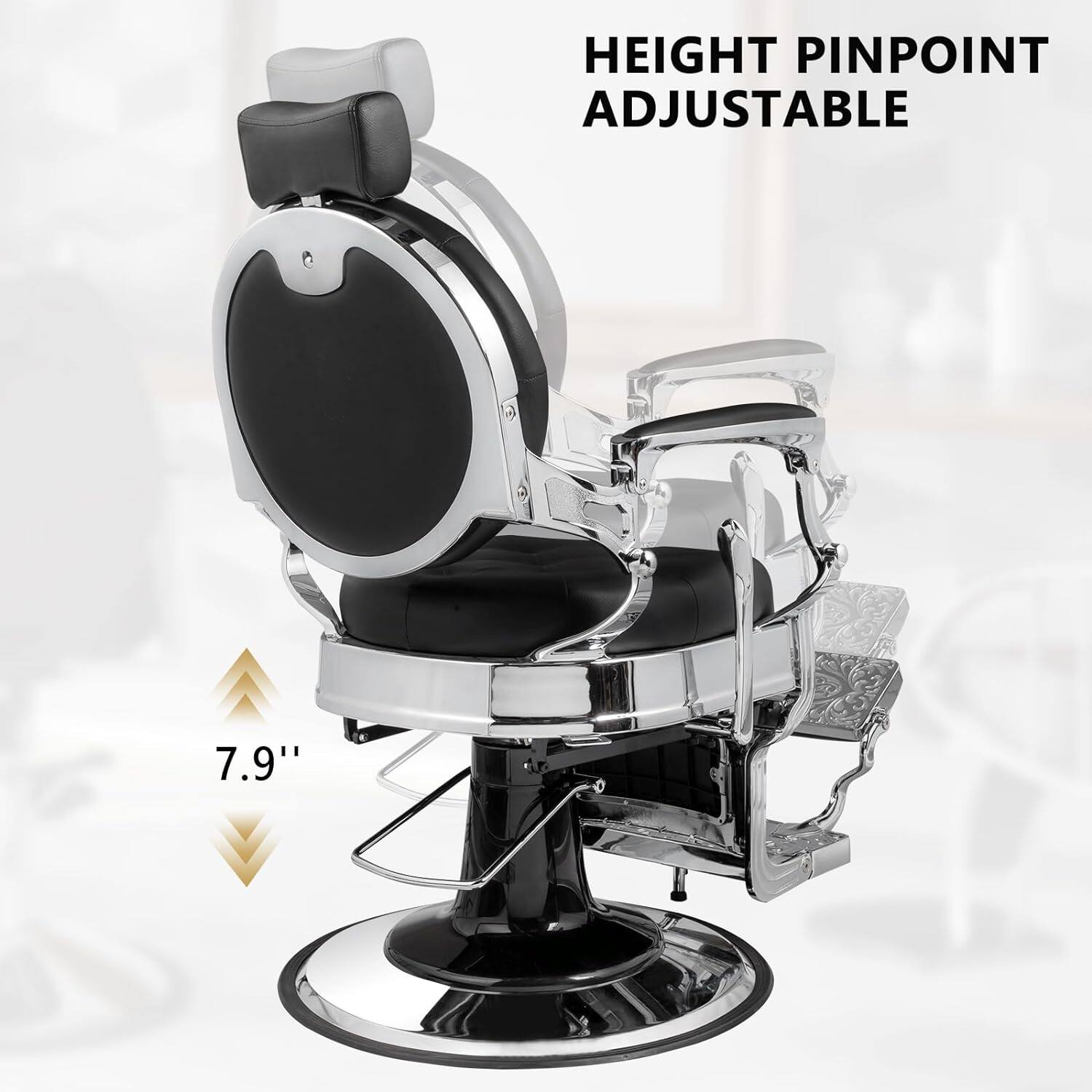 HEIGHT PINPOINT ADJUSTABLE  
7.9"