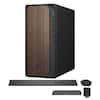 Front. HP - HP OmniDesk Desktop Copilot+ PC,Intel Ultra 7 265,16GB DDR5,1TB SSD+1TB Dock,Keyboard&Mouse,Wi-Fi 6,Win 11 Pro,Dark Wood - Dark Wood.