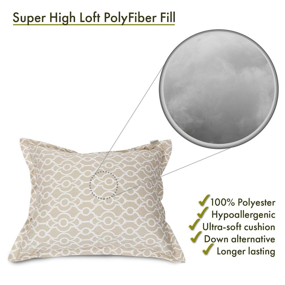 Super High Loft PolyFiber Fill

- 100% Polyester
- Hypoallergenic
- Ultra-soft cushion
- Down alternative
- Longer lasting