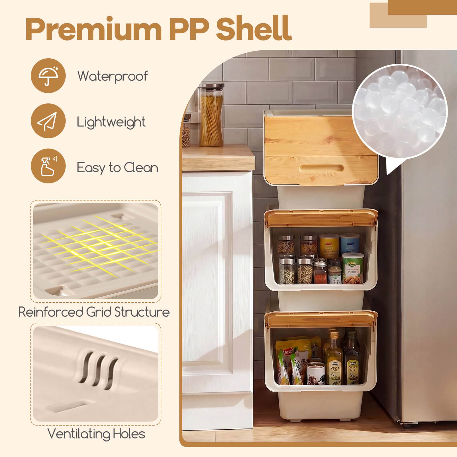 Premium PP Shell  
Waterproof  
Lightweight  
Easy to Clean  
Reinforced Grid Structure  
Ventilating Holes