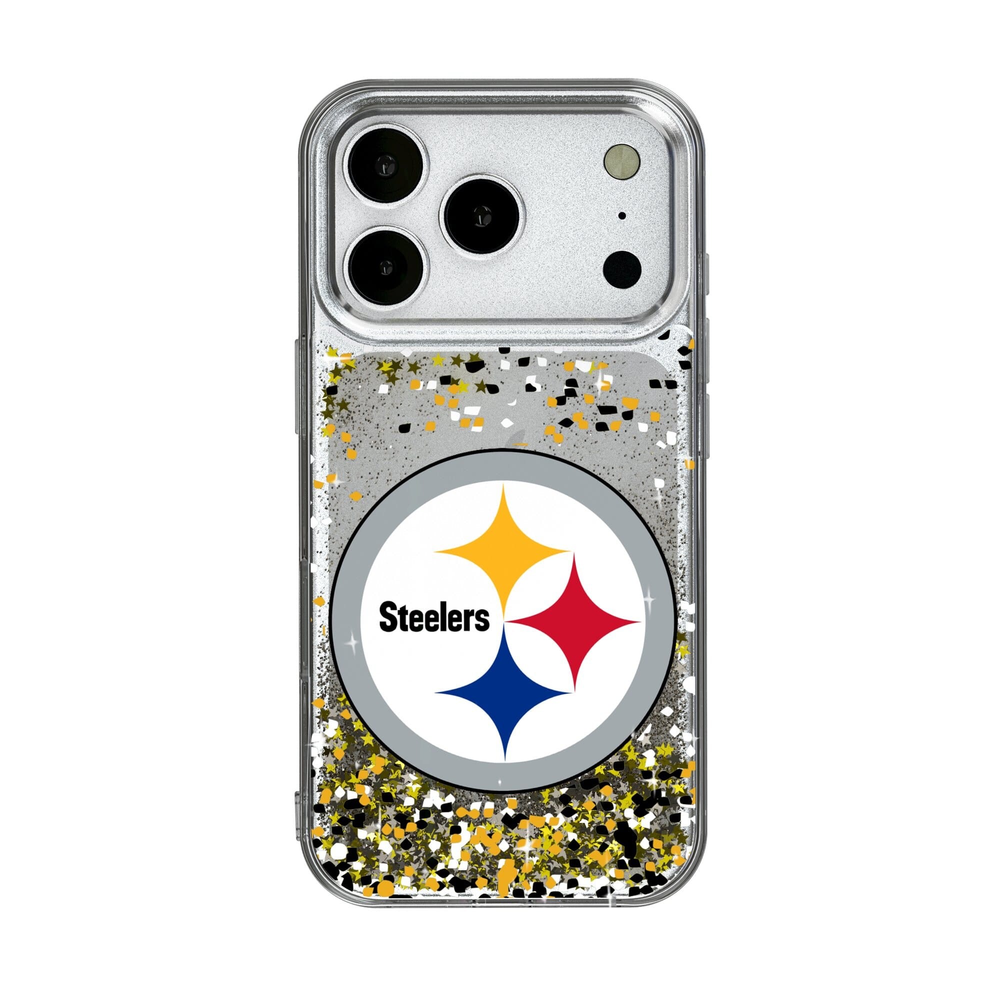 Keyscaper - NFL - Pittsburgh Steelers iPhone Glitter Case with Confetti Design - 17 Pro - Multicolor price history on PriceWatchPro