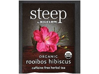 steep by BIGELOW

ORGANIC rooibos hibiscus

USDA ORGANIC

caffeine free herbal tea