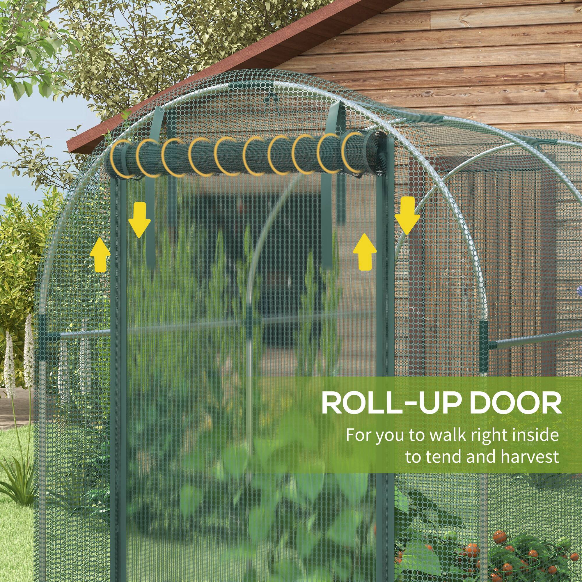 ROLL-UP DOOR  
For you to walk right inside to tend and harvest