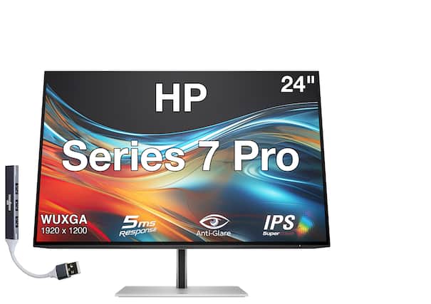 HP 24" Series 7 Pro WUXGA 1920 x 1200 5ms Response Anti-Glare SuperCLEAR IPS