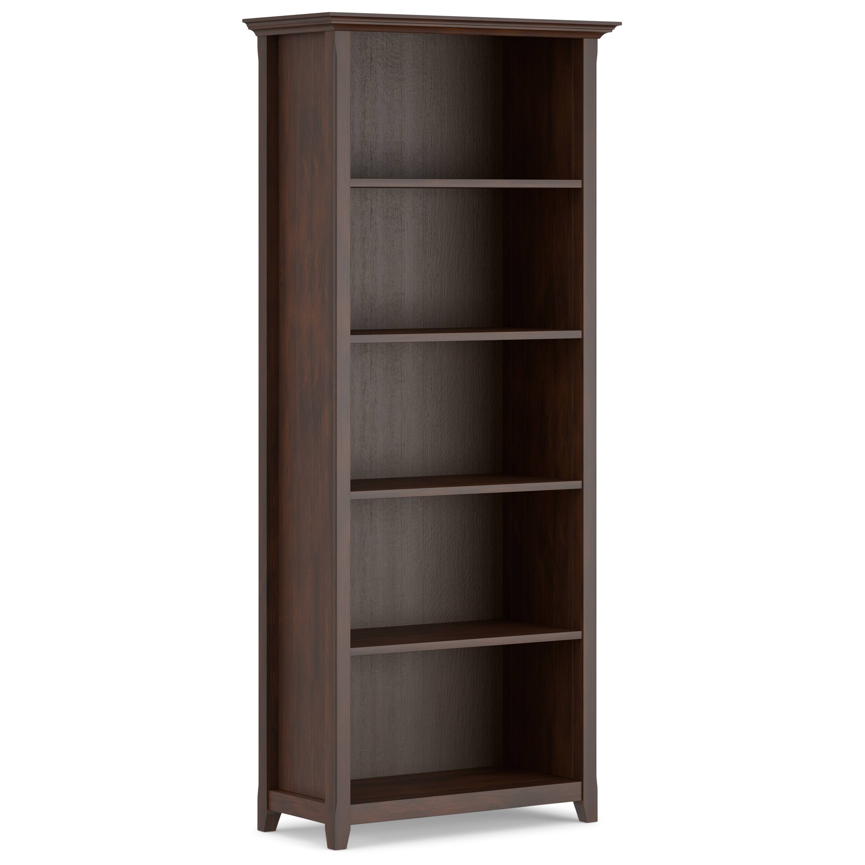 Alt View 1. Simpli Home - Amherst 54 inch Desk and 30 inch Bookcase - Russet Brown.
