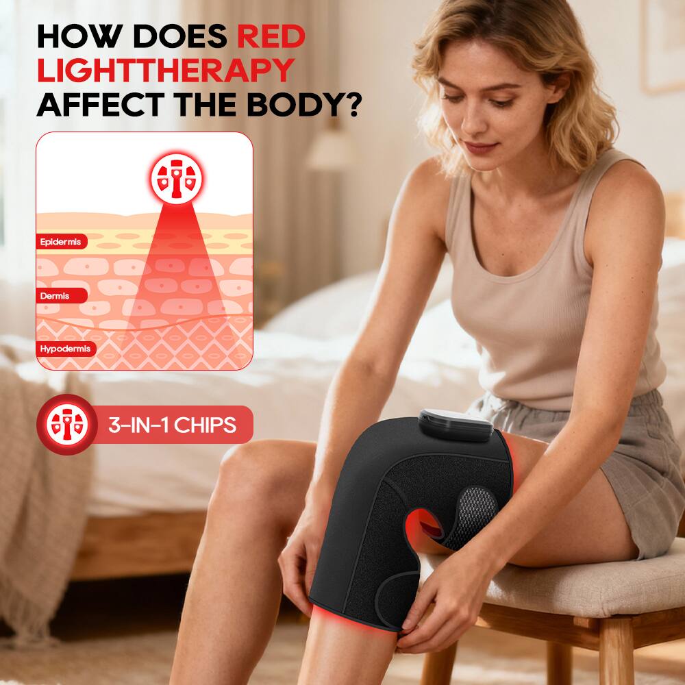 HOW DOES RED LIGHT THERAPY AFFECT THE BODY?

Epidermis  
Dermis  
Hypodermis

3-IN-1 CHIPS