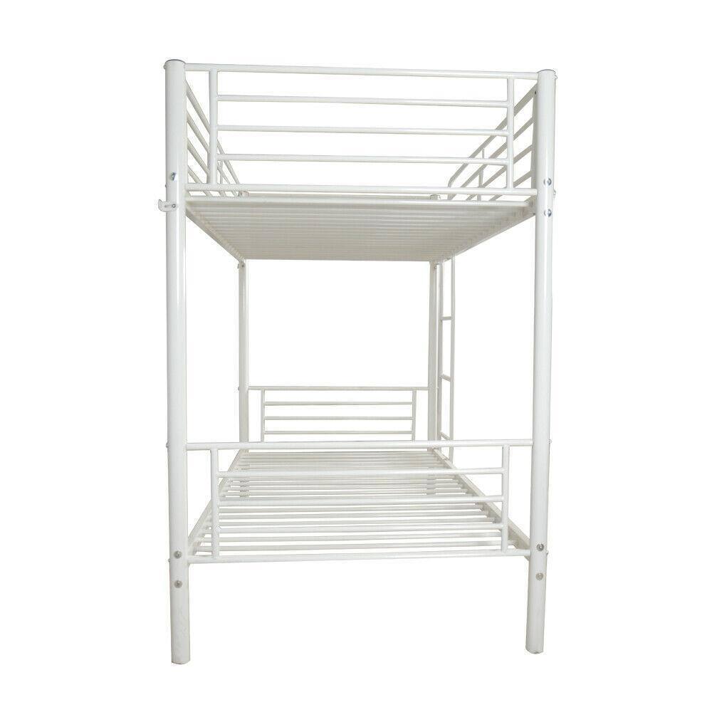 Alt View 5. Winado - 78" Modern Metal Bunk Bed Heavy Duty Twin Over Twin Size Bed Frame with Ladder for Kids Adult Children Bedroom Dorm - White.