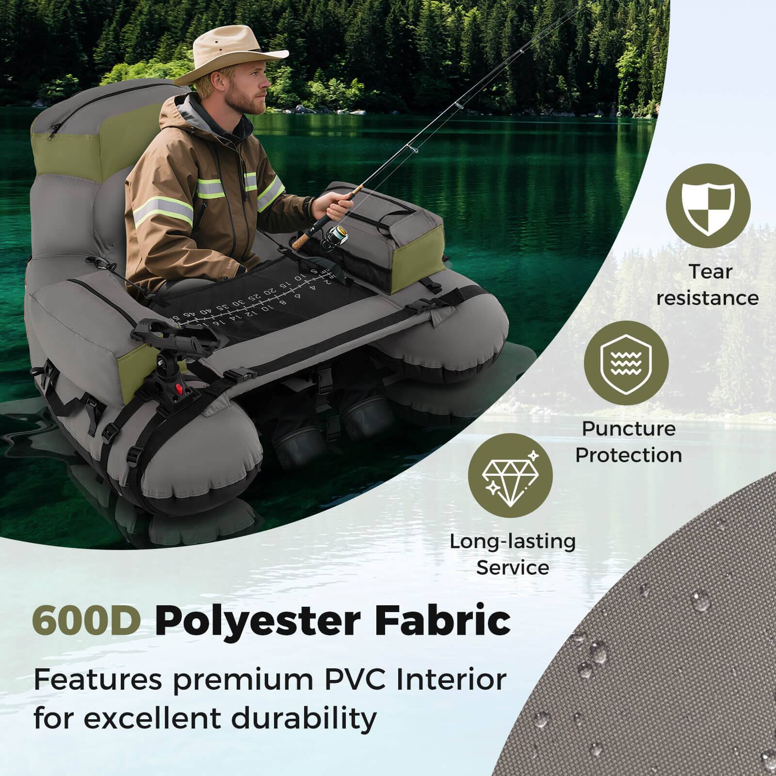 600D Polyester Fabric  
Features premium PVC Interior for excellent durability  

- Tear resistance  
- Puncture Protection  
- Long-lasting Service
