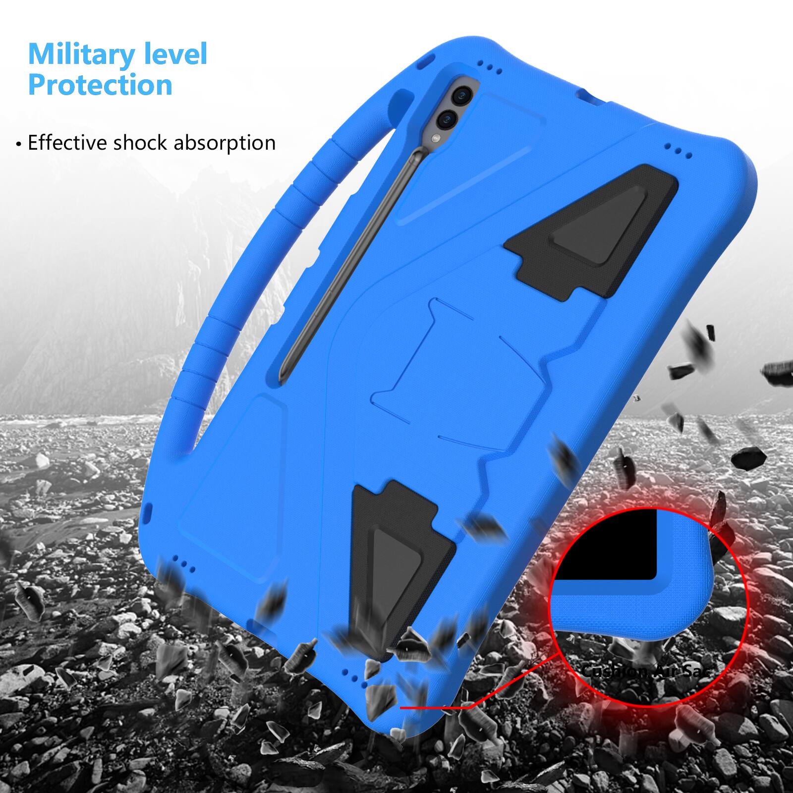 Military level Protection  
- Effective shock absorption