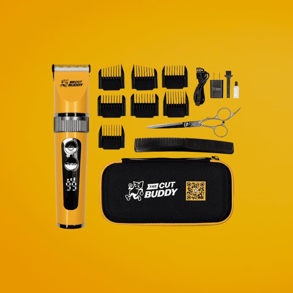The Cut Buddy - Waterpoof Cordless Hair and Beard Complete Clipper Kit