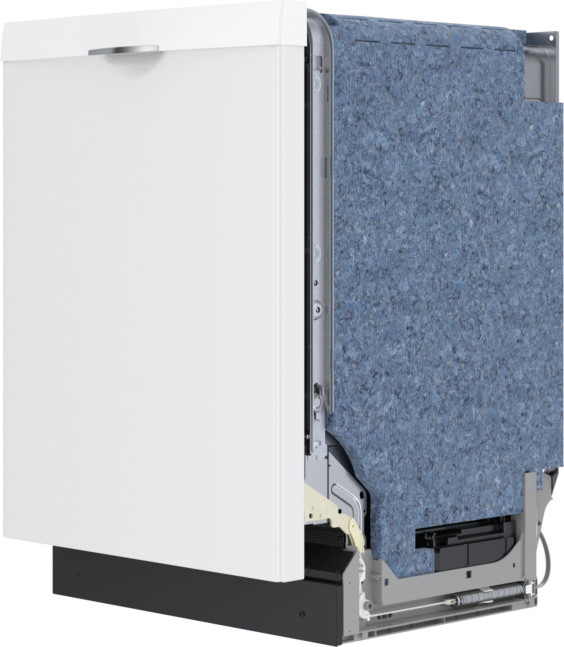 Alt View 15. Bosch - 300 Series 24" Top Control Smart Built-In Stainless Steel Tub Dishwasher with 3rd Rack, 46 dBA - White.