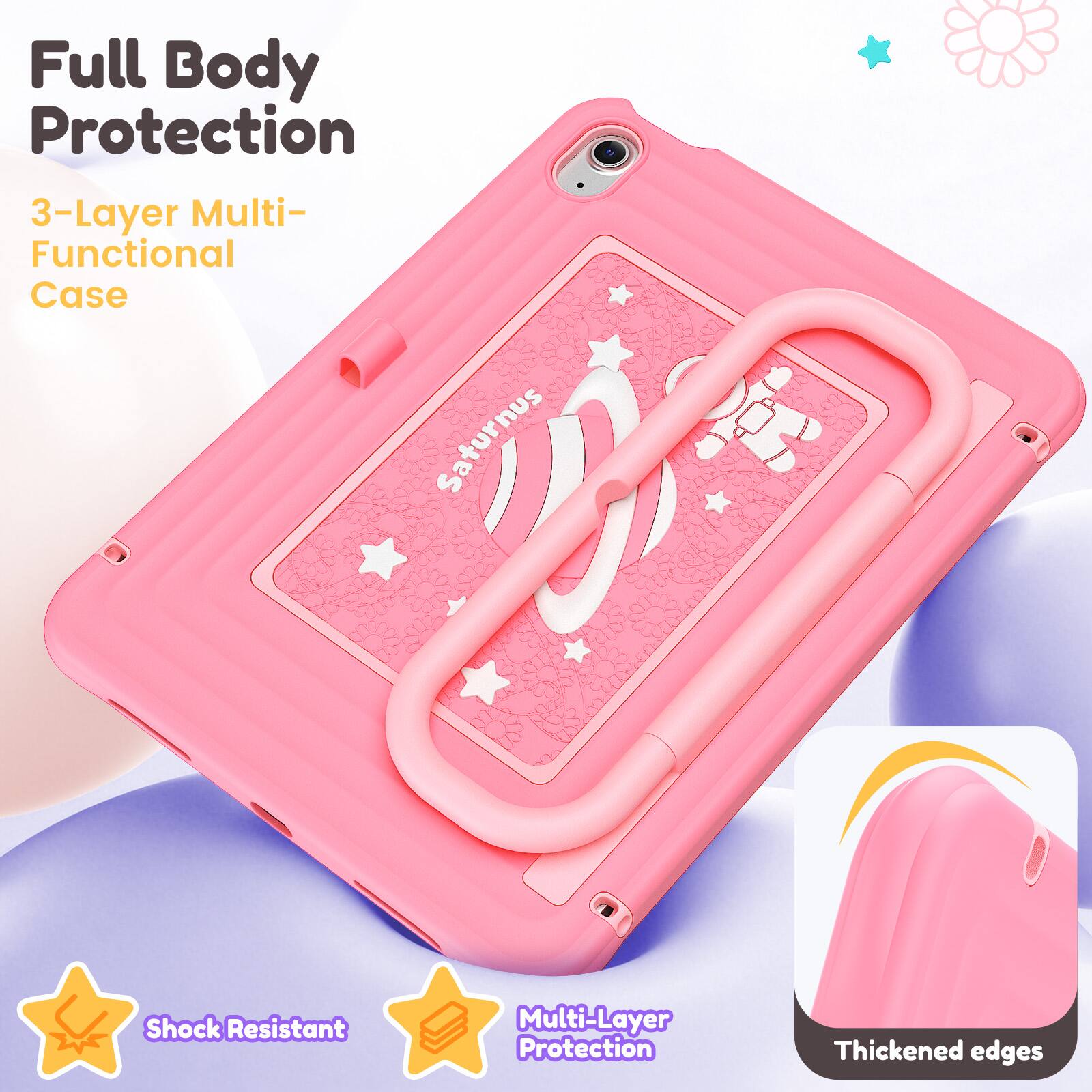 Full Body Protection  
3-Layer Multi-Functional Case  
Saturnus  
Shock Resistant  
Multi-Layer Protection  
Thickened edges