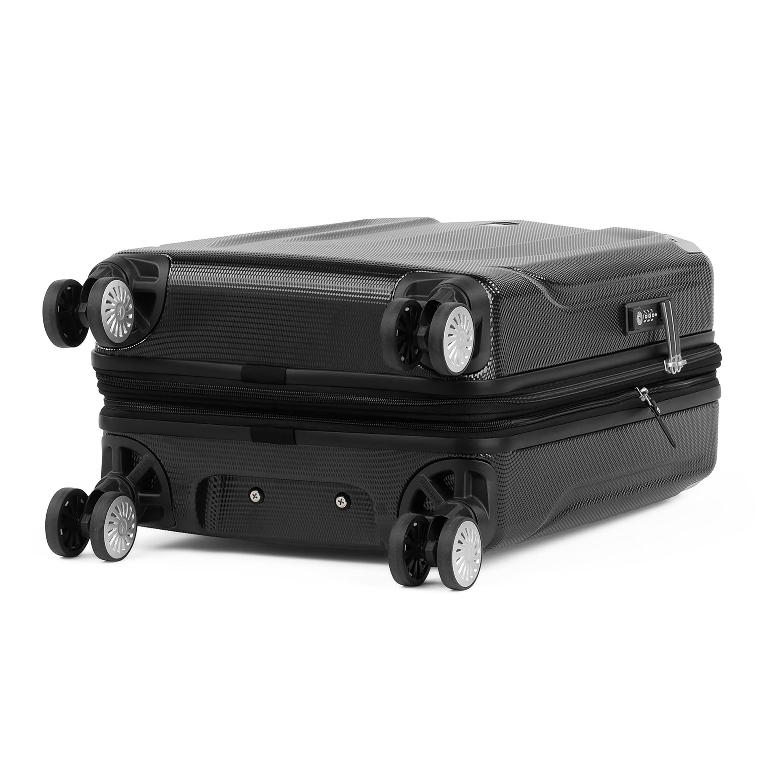 Back. Travelpro - Pathways 3 Hardside Expandable Luggage, 8 Spinner Wheels - Black Knight.