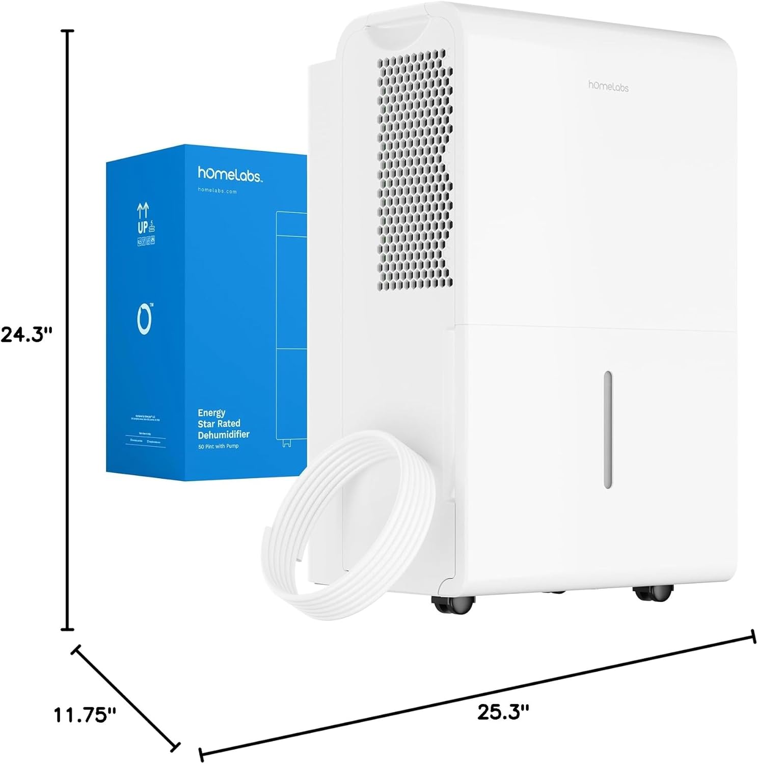 homelabs.com, Energy Star Rated Dehumidifier, 24.3", 11.75", 25.3"