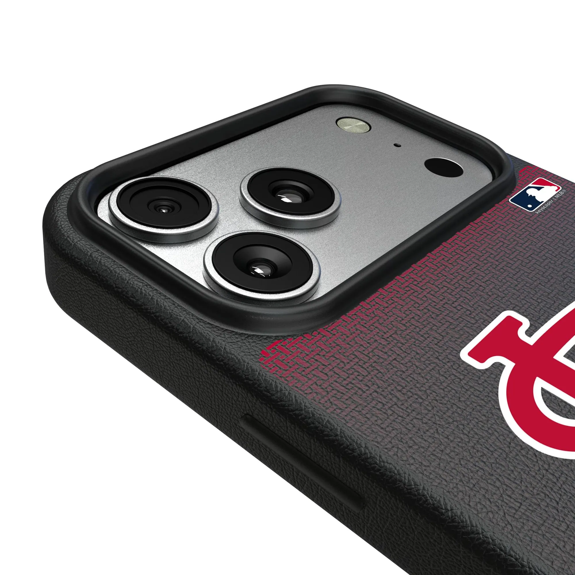 Alt View 2. Keyscaper - Linen Logo iPhone Magnetic Bump Case - 15 - Black.