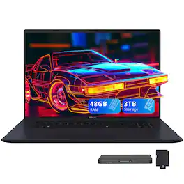 ASUS - Upgraded - Vivobook 18" WUXGA Laptop,Ryzen 7 260,48GB RAM,2TB SSD+1TB Dock,AMD Radeon GPU,Backlit,Copilot+PC,Win 11 - Blue