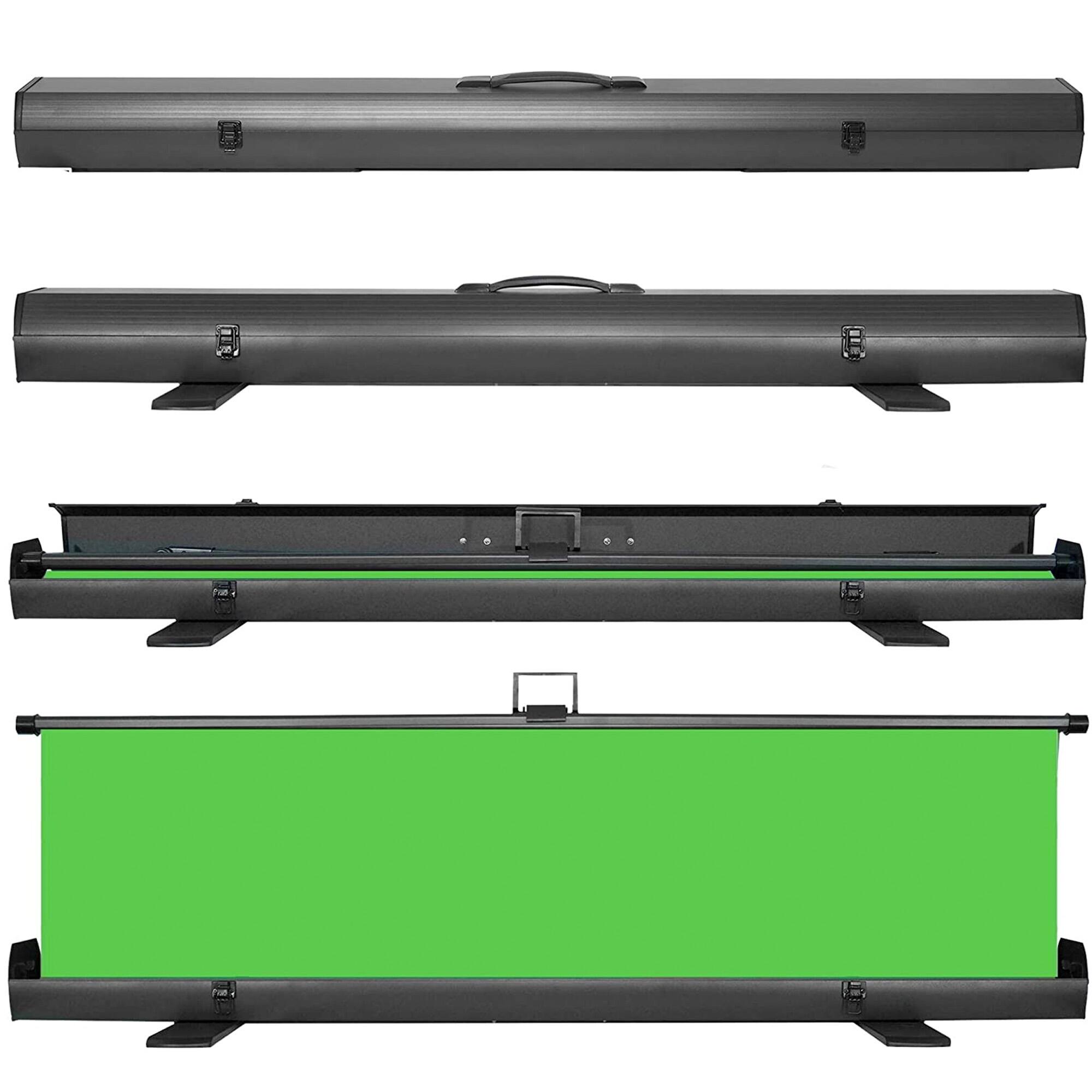 Alt View 2. KHOMO GEAR - XL Pull-Up Green Screen – Extra-Large Collapsible Chroma Key for Studio, Streaming, and Content Creation.