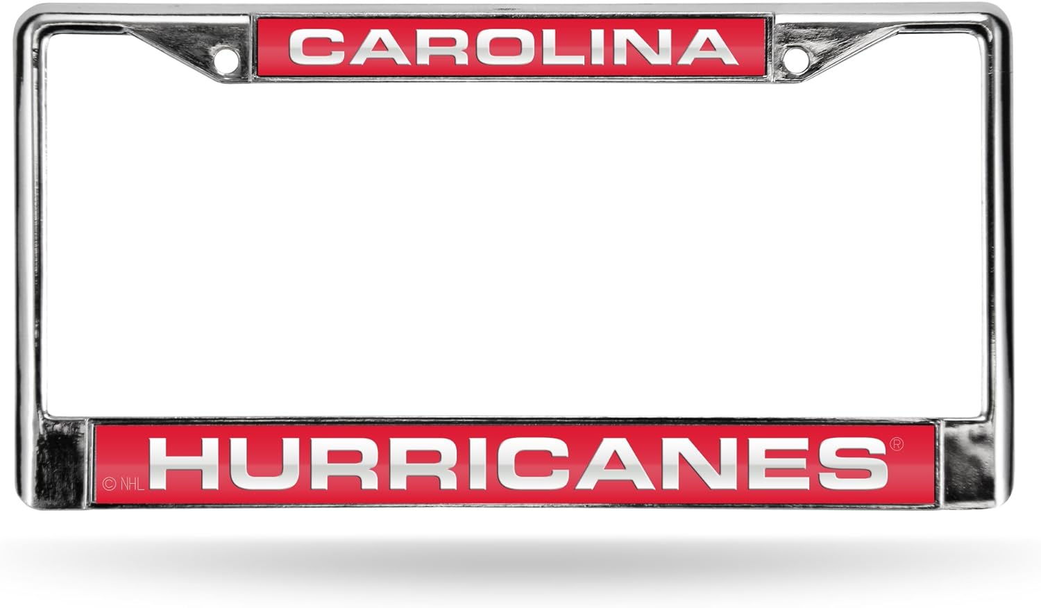 Carolina Hurricanes Chrome Metal License Plate Frame Holder