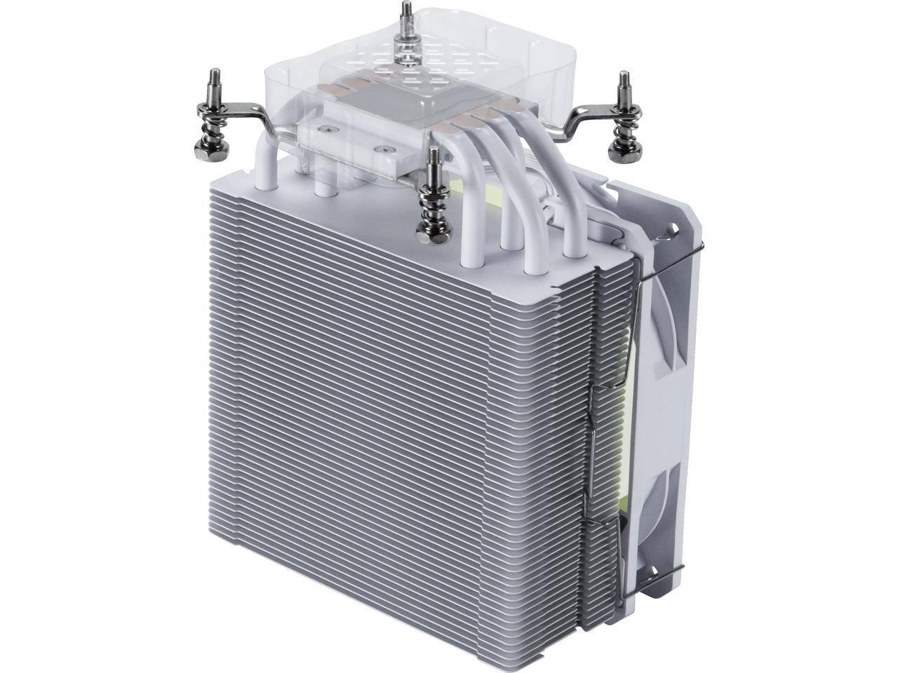 Alt View 5. MSI - MSI MAG COREFROZR AA13 White Air CPU Cooler, Single 120mm PWN Fans, ARGB lighting controlled by software - White.