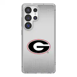 Keyscaper - NCAA - Georgia Bulldogs Linen Logo Galaxy Clear Case - S23 Ultra - Multicolor