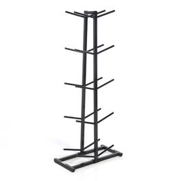Power Systems - Double Medicine Ball Storage Rack – Holds 10 Balls, Vertical Weight Tree Rack, 23” x 11” x 52” - Black