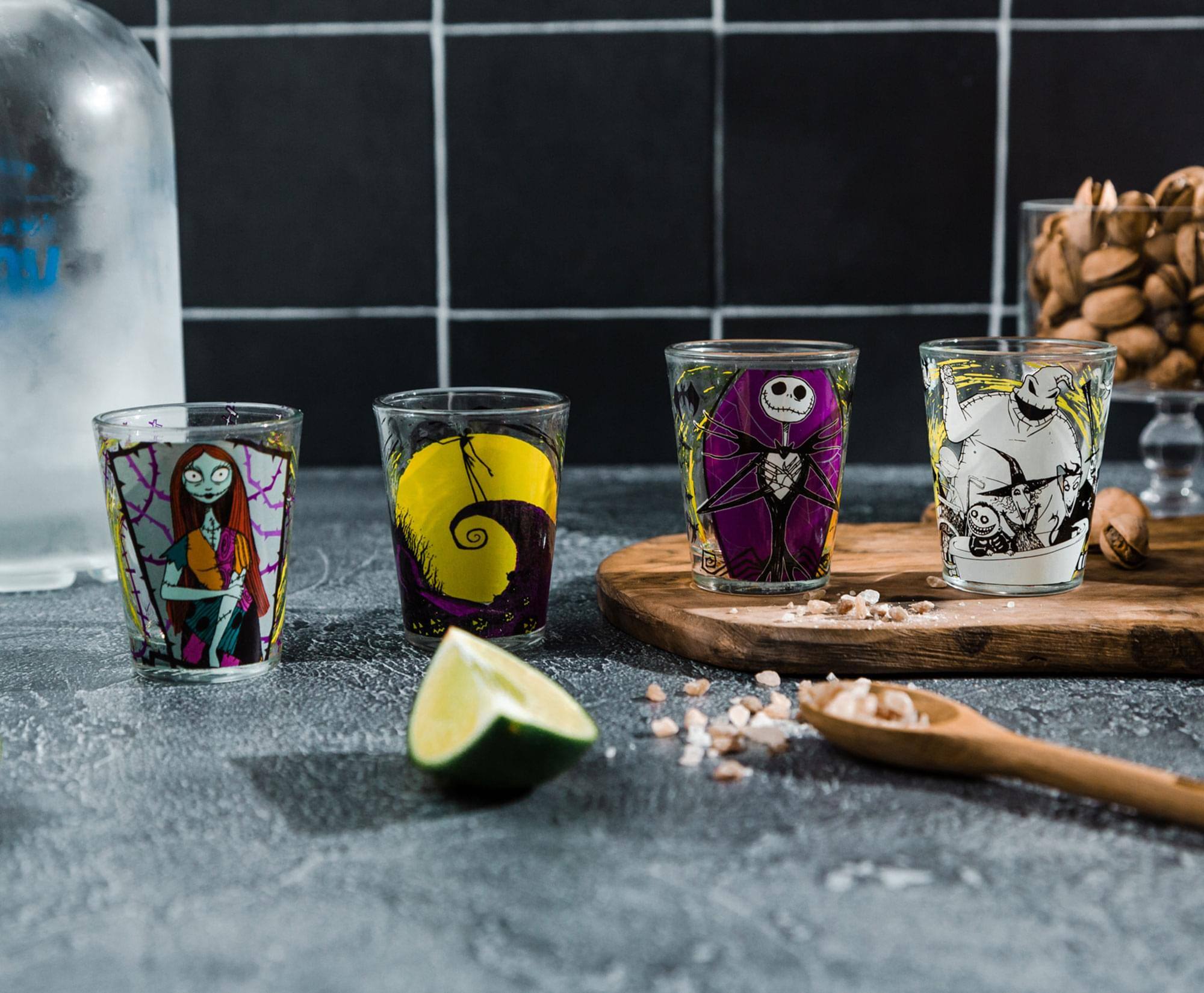 Alt View 10. Disney - Disney Nightmare Before Christmas Halloween Town Mini Shot Glasses | Set of 4 - Purple.