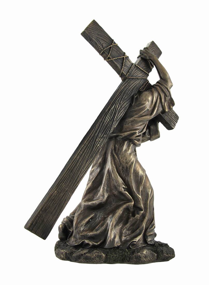 Alt View 2. Veronese Design - Bronzed Jesus on the Way to Calvary Statue - Bronze.