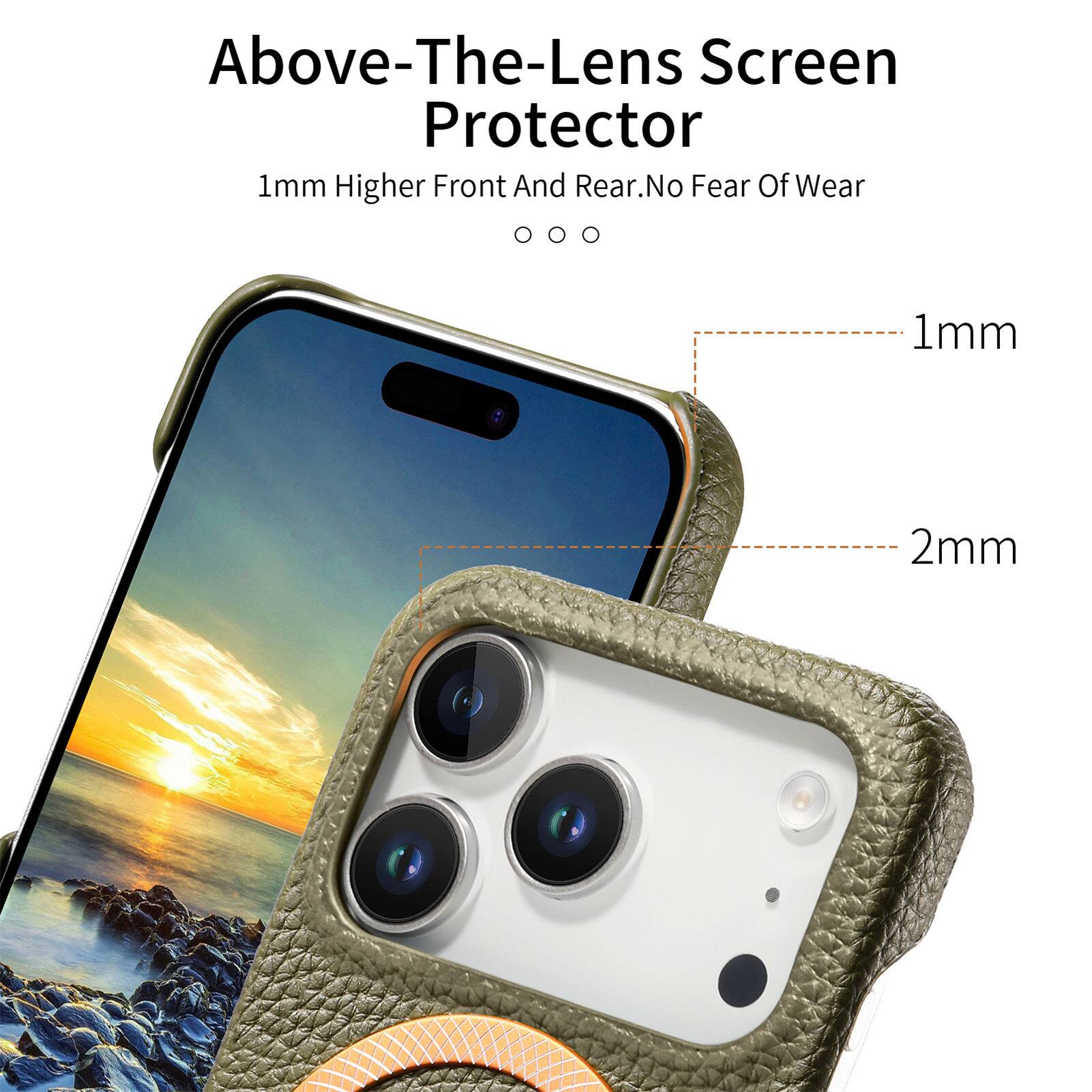 Above-The-Lens Screen Protector  
1mm Higher Front And Rear. No Fear Of Wear  
1mm  
2mm