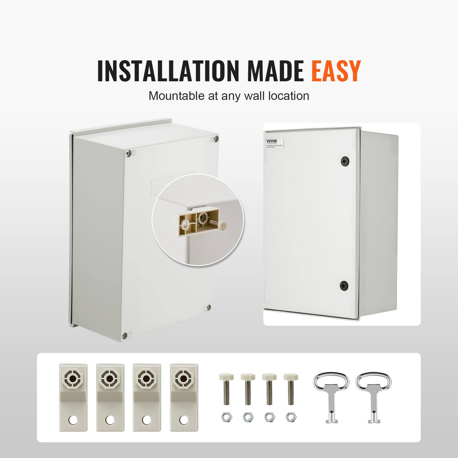 INSTALLATION MADE EASY  
Mountable at any wall location  
TEVOR