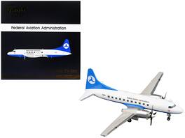 GeminiJets - Convair CV-580 Commercial Aircraft Federal Aviation Administration White with Blue Tail Gemini 200 Series 1/200 - White , Blue
