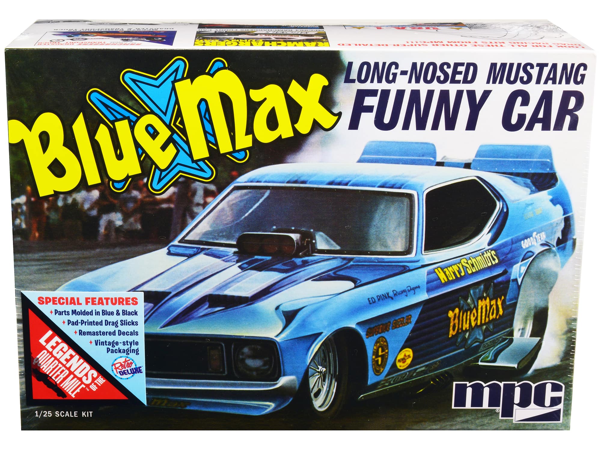 "Skill 2 Model Kit ""Blue Max"" Long Nose Mustang Funny Car 1/25 Scale Model Car by MPC" price history on PriceWatchPro