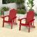 Alt View 10. Costway - Costway Patio HIPS Adirondack Chair with Cup Holder Weather Resistant Outdoor 380 LBS - Red.