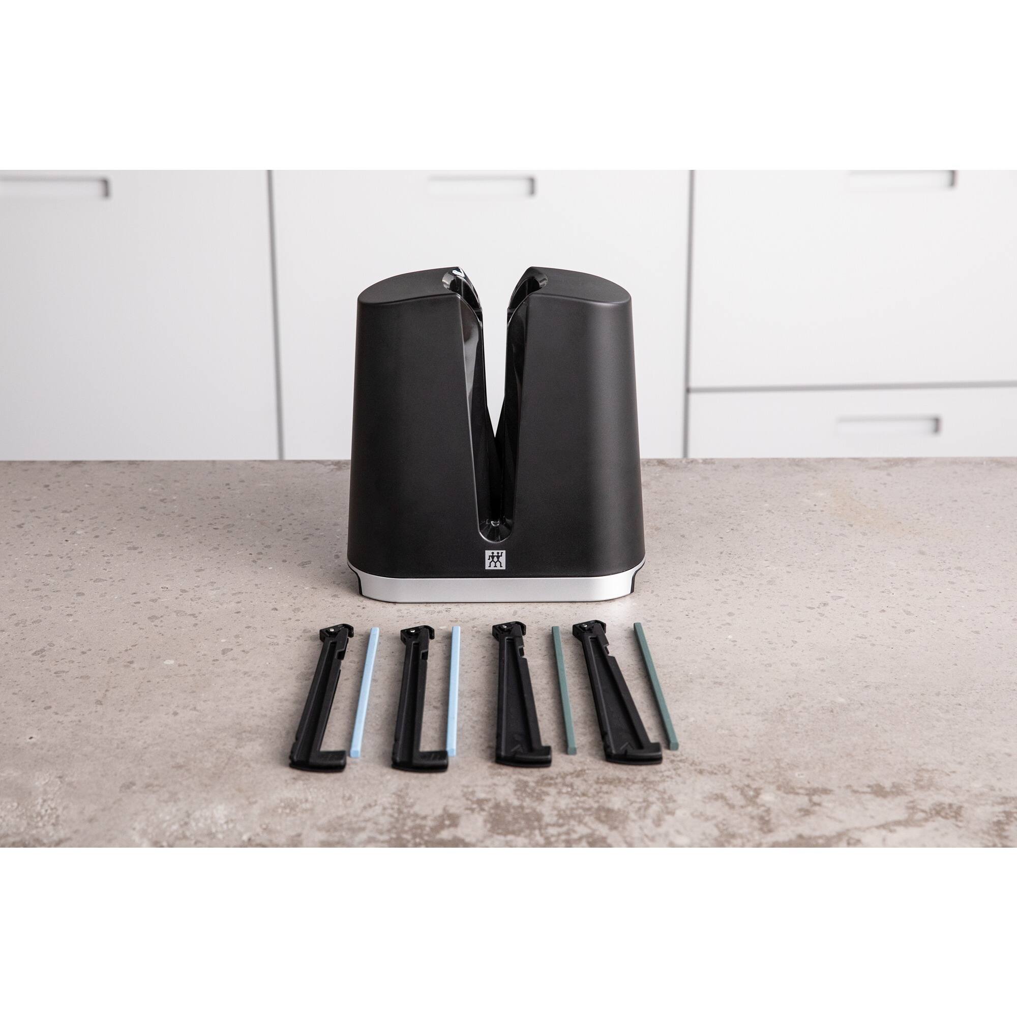 Alt View 2. ZWILLING - ZWILLING V- Edge Sharpener Ceramic Rods - Blue Coarse (Grain F150) - Blue.