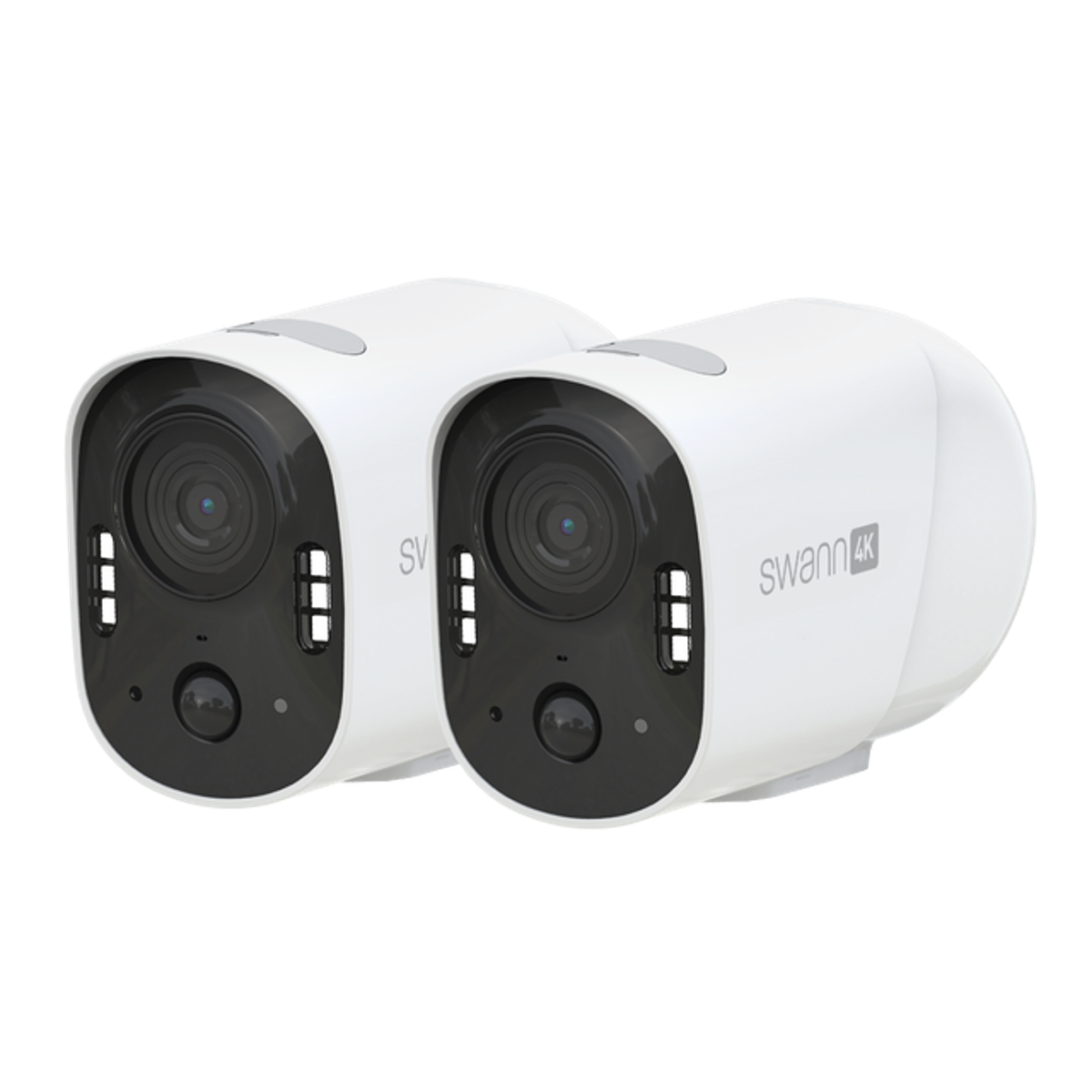 Left. Swann - Xtreem 4K Battery-Powered Cam w32GB Card - Pack 2 - Black.