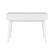 Alt View 12. Linon Home Décor - Rosita Two-Drawer Writing Desk - White.