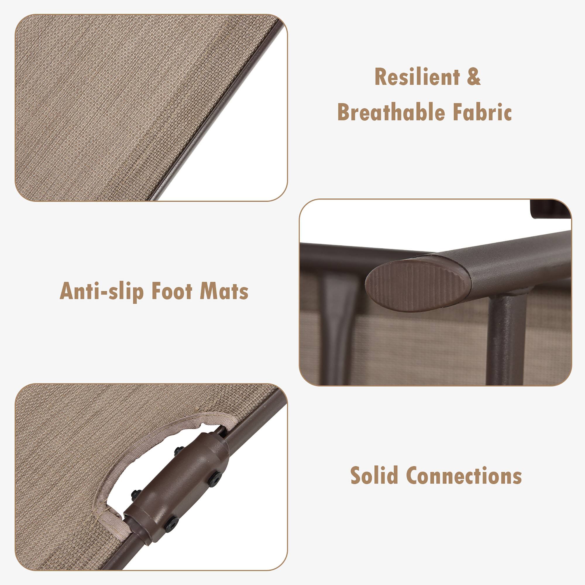 Resilient & Breathable Fabric, Anti-slip Foot Mats, Solid Connections