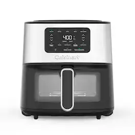 Cuisinart - 6-qt Basket Air Fryer - Black Stainless Steel