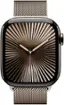 Alt View 11. Apple - Apple Watch Series 10 (GPS+Cellular) 42mm Titanium Case with Natural Milanese Loop - Natural.